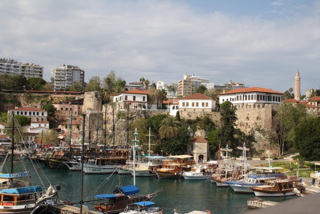 Antalya city and harbour