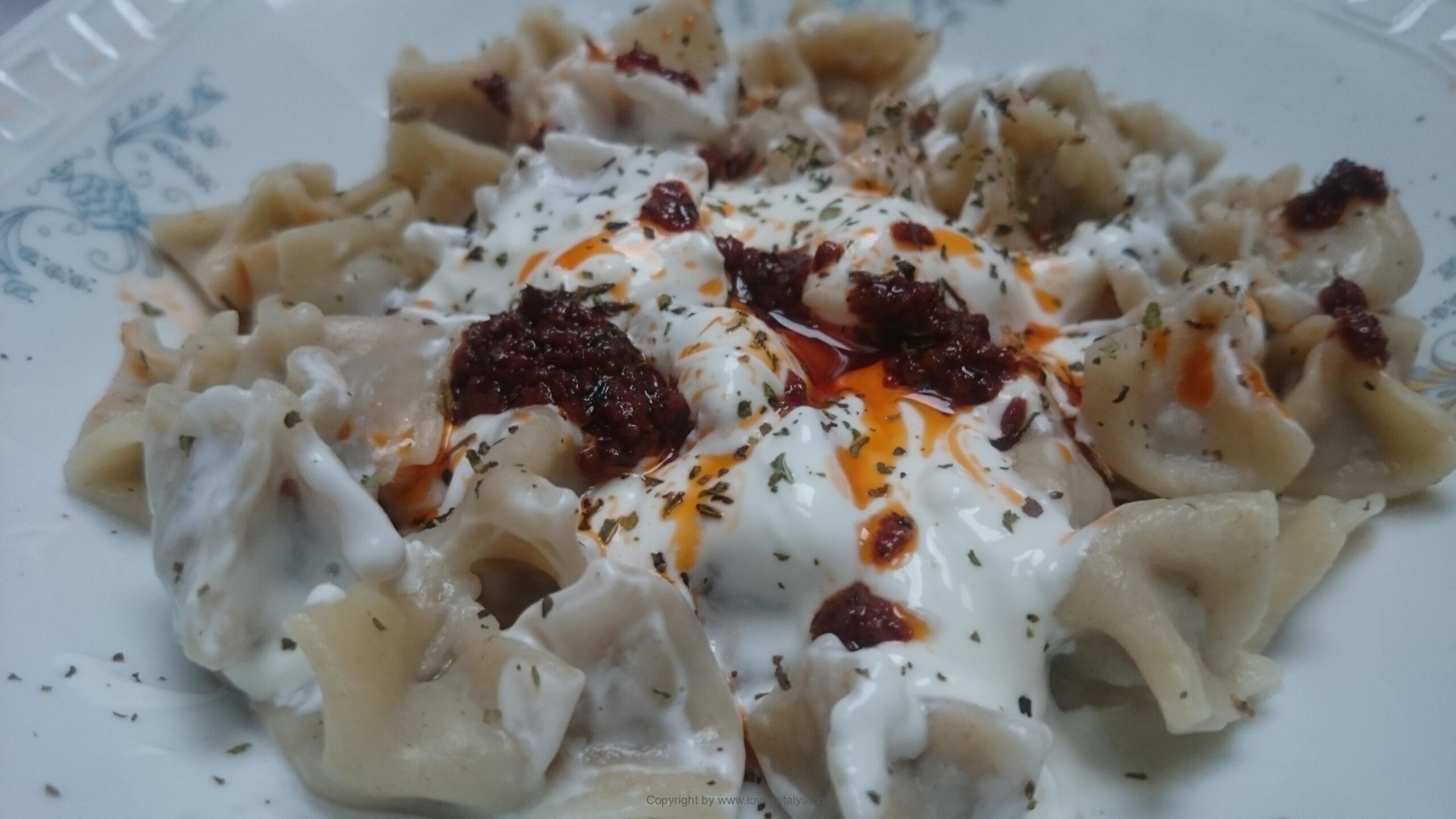Manti delicious Turkish dumplings Love Antalya