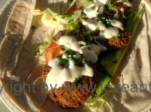 dressing til falafler