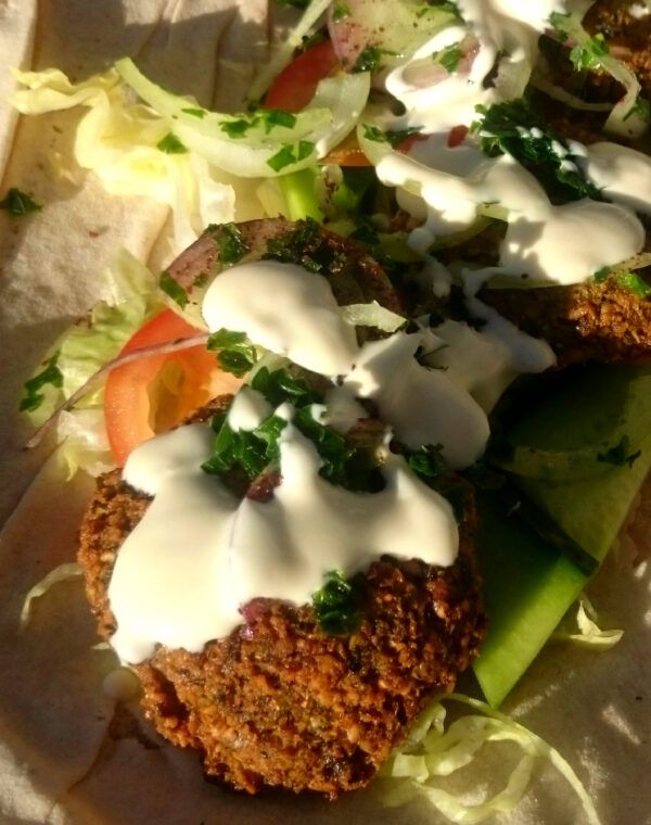 dressing til falafler