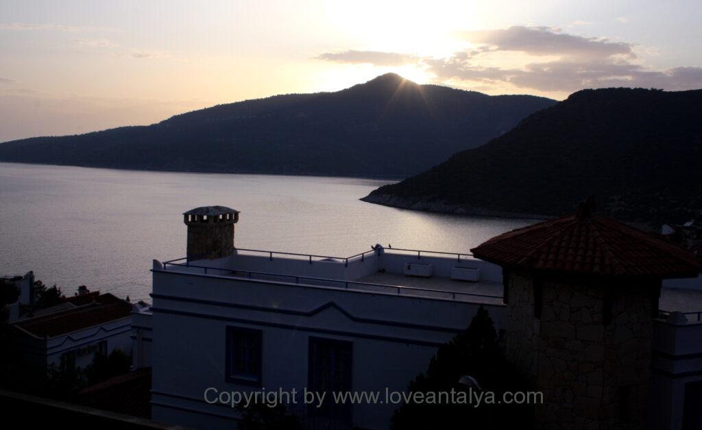 True Blue kalkan view sunset